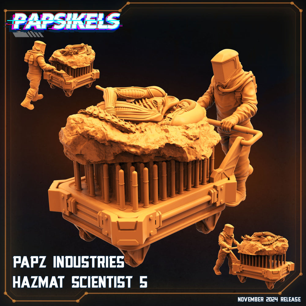 3D Printed Papsikels Papz Industries Hazmat Scientists Nov 2024 Scifi 28mm 32mm (Online Only)