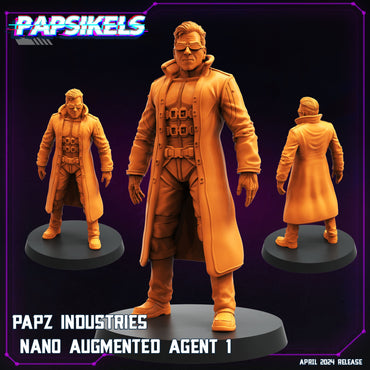 3D Printed Papsikels Papz Industries Nano Augmented Agent Set 28mm 32mm (Online Only)