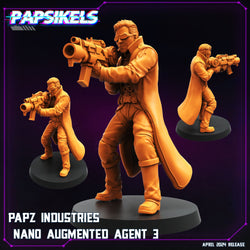 3D Printed Papsikels Papz Industries Nano Augmented Agent Set 28mm 32mm (Online Only)