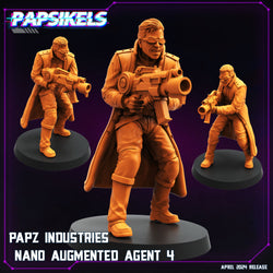 3D Printed Papsikels Papz Industries Nano Augmented Agent Set 28mm 32mm (Online Only)