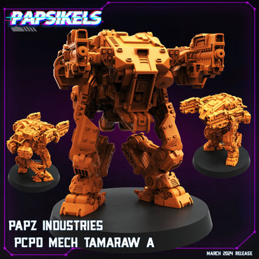 3D Printed Papsikels Papz Industries Pcpd Mech Tamaraw Set 28mm 32mm (Online Only)