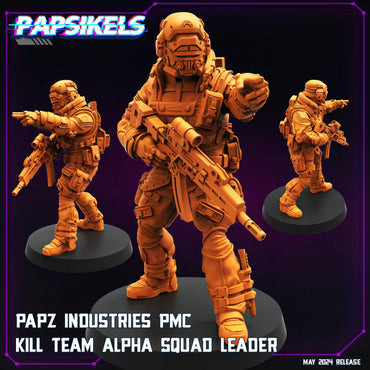 3D Printed Papsikels Papz Industries Pmc Kill Team Set May 2024 Cyberpunk 28mm 32mm (Online Only)