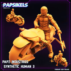 3D Printed Papsikels Papz Industries Synthetic Human February 2025 Cyberpunk 28mm 32mm (Online Only)
