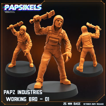 3D Printed Papsikels Working Bros Set October 2024 SciFi 28mm 32mm (Online Only)