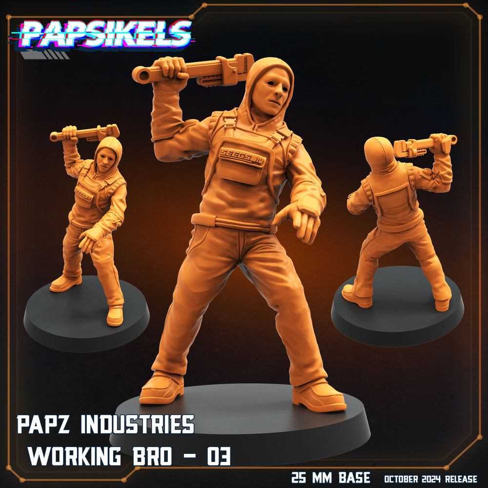 3D Printed Papsikels Working Bros Set October 2024 SciFi 28mm 32mm (Online Only)