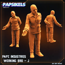 3D Printed Papsikels Papz Industries Working Bro Set July 2024 Scifi 28mm 32mm (Online Only)