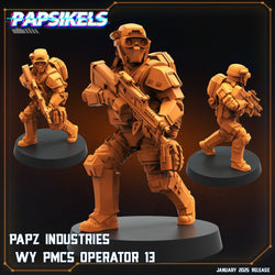 3D Printed Papsikels Papz Industries Wy Pmcs Operators Set January 2025 - Scifi 28mm 32mm (Online Only)