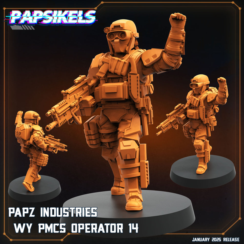 3D Printed Papsikels Papz Industries Wy Pmcs Operators Set January 2025 - Scifi 28mm 32mm (Online Only)