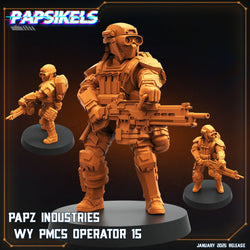 3D Printed Papsikels Papz Industries Wy Pmcs Operators Set January 2025 - Scifi 28mm 32mm (Online Only)