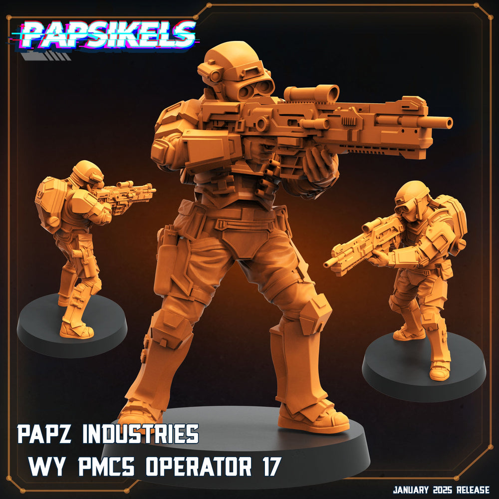 3D Printed Papsikels Papz Industries Wy Pmcs Operators Set January 2025 - Scifi 28mm 32mm (Online Only)