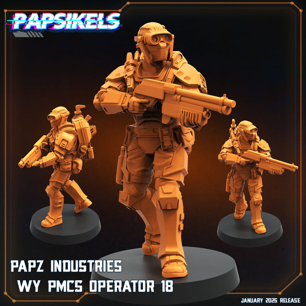 3D Printed Papsikels Papz Industries Wy Pmcs Operators Set January 2025 - Scifi 28mm 32mm (Online Only)