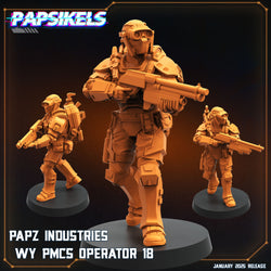 3D Printed Papsikels Papz Industries Wy Pmcs Operators Set January 2025 - Scifi 28mm 32mm (Online Only)