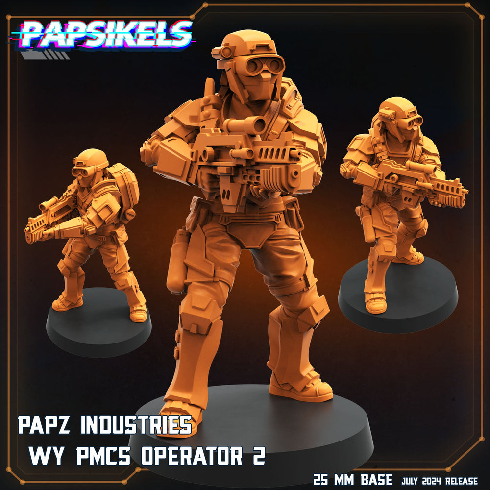 3D Printed Papsikels Papz Industries Wy Pmcs Operator Set July 2024 Scifi 28mm 32mm (Online Only)