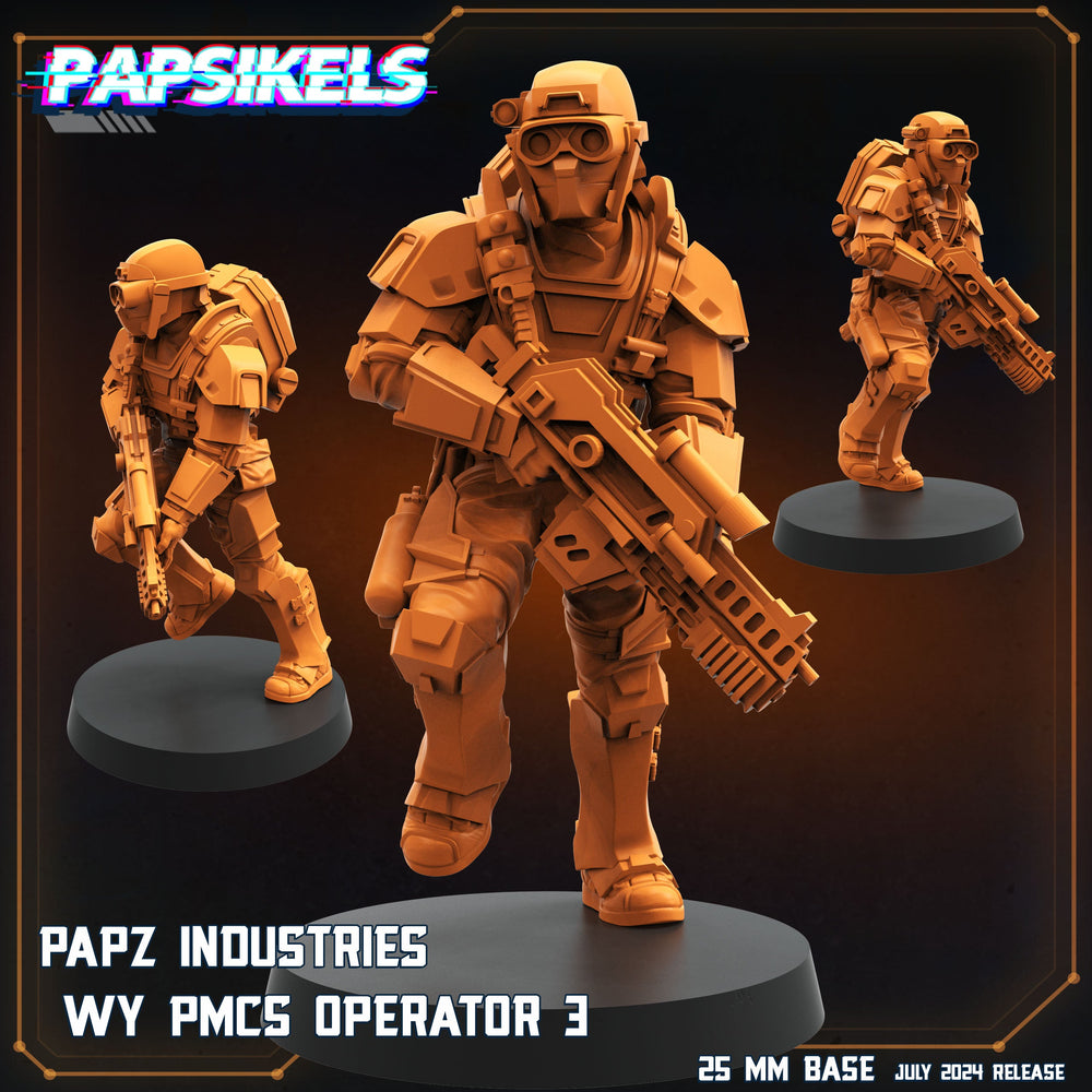 3D Printed Papsikels Papz Industries Wy Pmcs Operator Set July 2024 Scifi 28mm 32mm (Online Only)