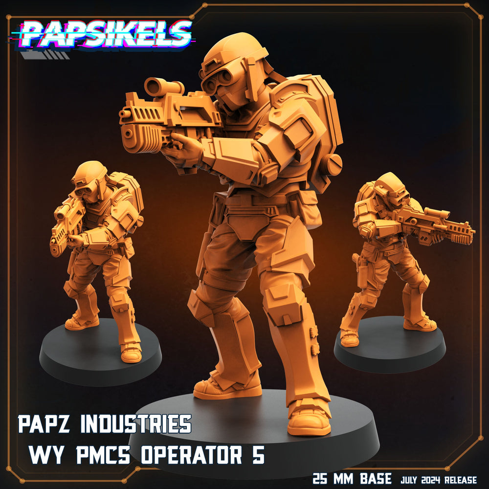 3D Printed Papsikels Papz Industries Wy Pmcs Operator Set July 2024 Scifi 28mm 32mm (Online Only)