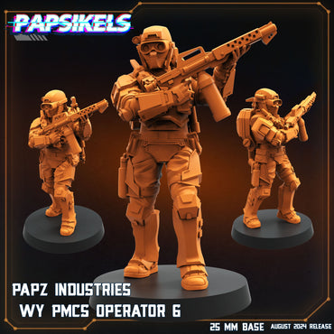 3D Printed Papsikels Papz Industries Wy Pmcs Set August 2024 Scifi 28mm 32mm (Online Only)