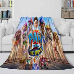 PAW Patrol The Movie Blanket Flannel Throw Kids Room Decoration (Online Order Only)