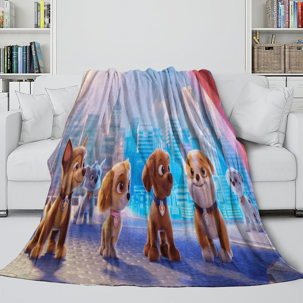 PAW Patrol The Movie Blanket Flannel Throw Kids Room Decoration (Online Order Only)