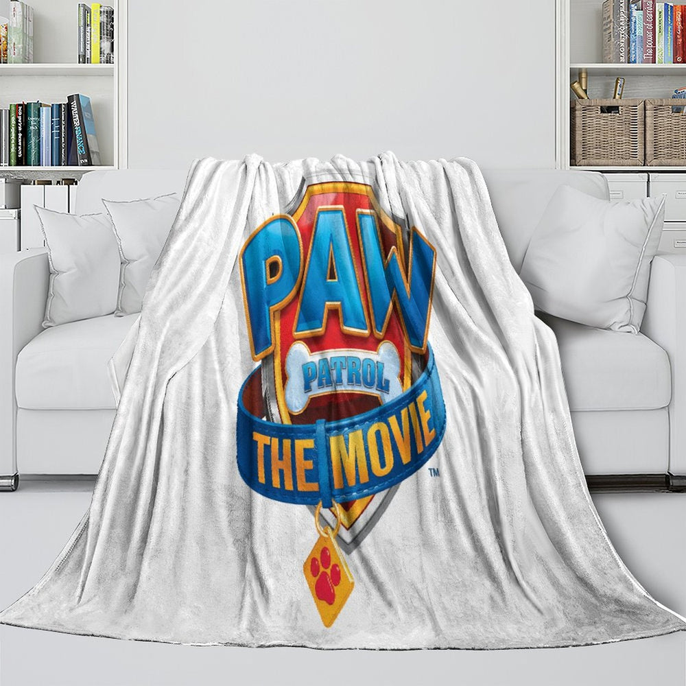 PAW Patrol The Movie Blanket Flannel Throw Kids Room Decoration (Online Order Only)