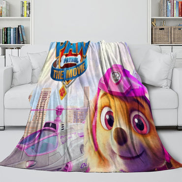 PAW Patrol The Movie Blanket Flannel Throw Room Decoration (Online Order Only)