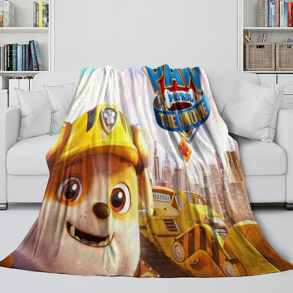 PAW Patrol The Movie Blanket Flannel Throw Room Decoration (Online Order Only)