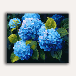 Blue Hydrangeas - Paint By Numbers Kit (ONLINE ORDER ONLY)