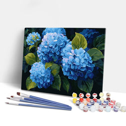 Blue Hydrangeas - Paint By Numbers Kit (ONLINE ORDER ONLY)