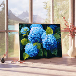 Blue Hydrangeas - Paint By Numbers Kit (ONLINE ORDER ONLY)