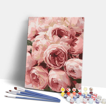 Pink Roses  - Paint By Numbers Kit (ONLINE ORDER ONLY)