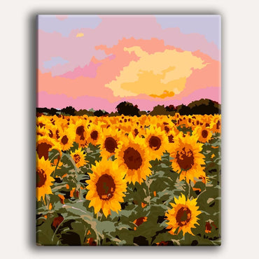 Sunflower Field - Paint By Numbers Kit (ONLINE ORDER ONLY)