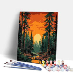 Sunset in Valley - Paint By Numbers Kit (ONLINE ORDER ONLY)