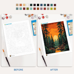 Sunset in Valley - Paint By Numbers Kit (ONLINE ORDER ONLY)
