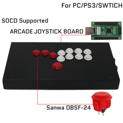 RAC-J800B All Buttons Leverless Arcade Joystick Fight Stick For PS5/PS4/PS3/Xbox/PC (Online Only)