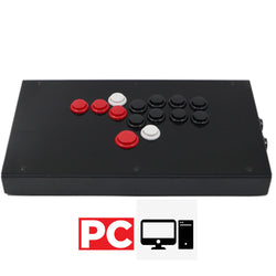 RAC-J803B All Button Leverless Arcade Game Controller for PC/PS/XBOX/SWITCH (Online Only)