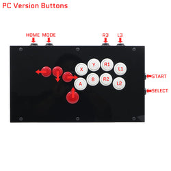 RAC-J801B All Button Leverless Arcade Game Controller for PC/PS/XBOX/SWITCH (Online Only)