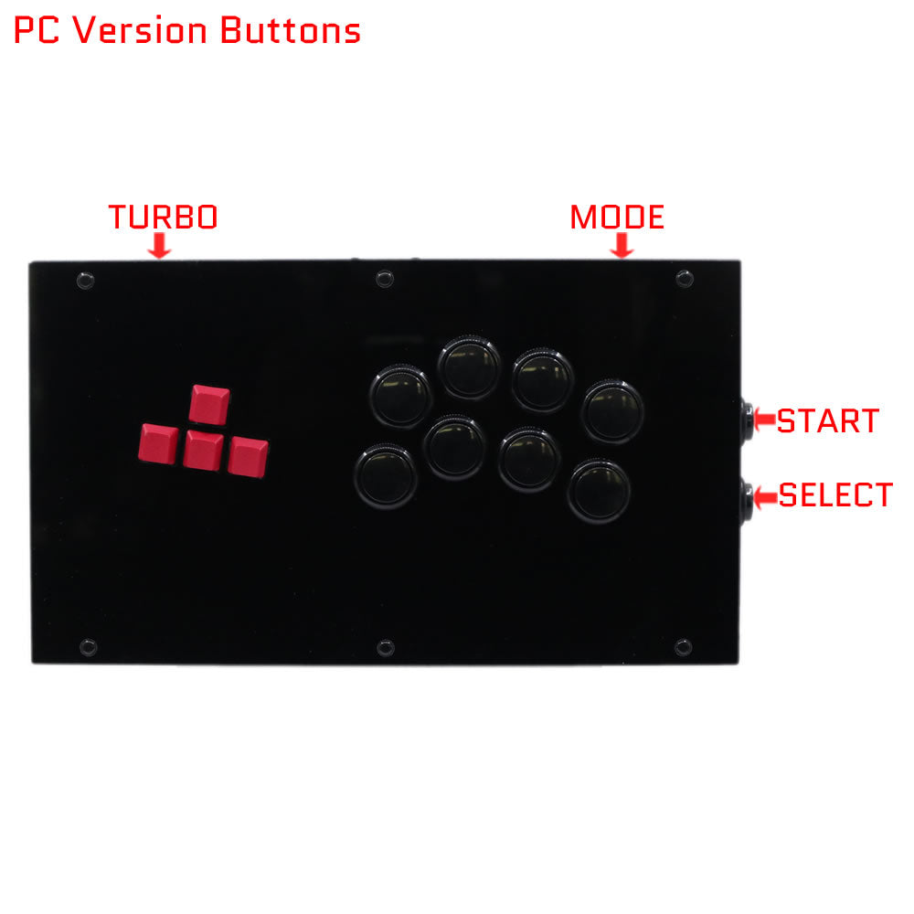 RAC-J800K Leverless Arcade Controller – Mechanical Keyboard All Button Fight Stick for PC/PS5/Xbox/Switch (Online Only)