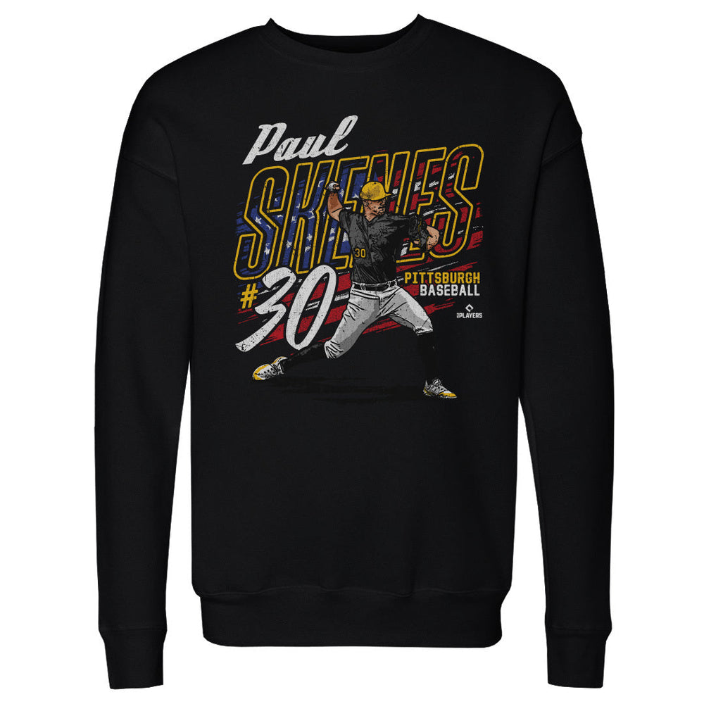 Paul Skenes Pittsburgh American Flag WHT