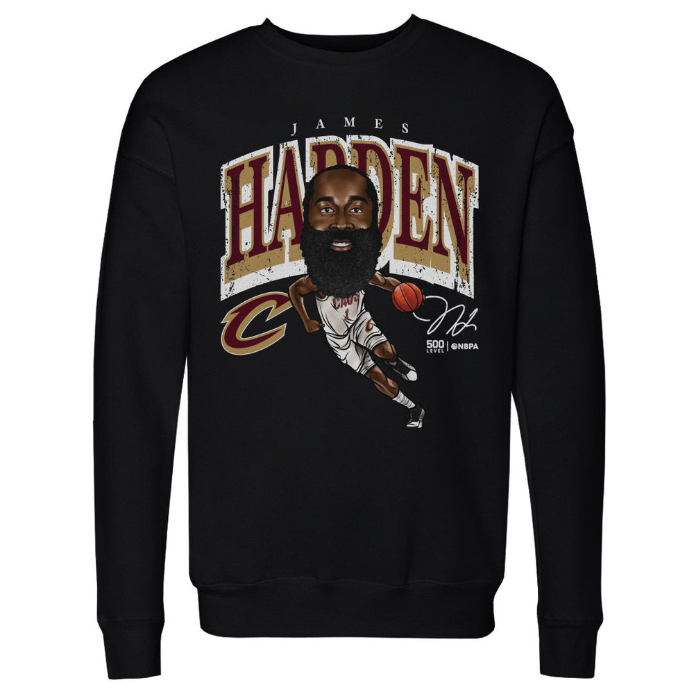 James Harden Cleveland Cavaliers Cartoon WHT (ONLINE ORDER ONLY)