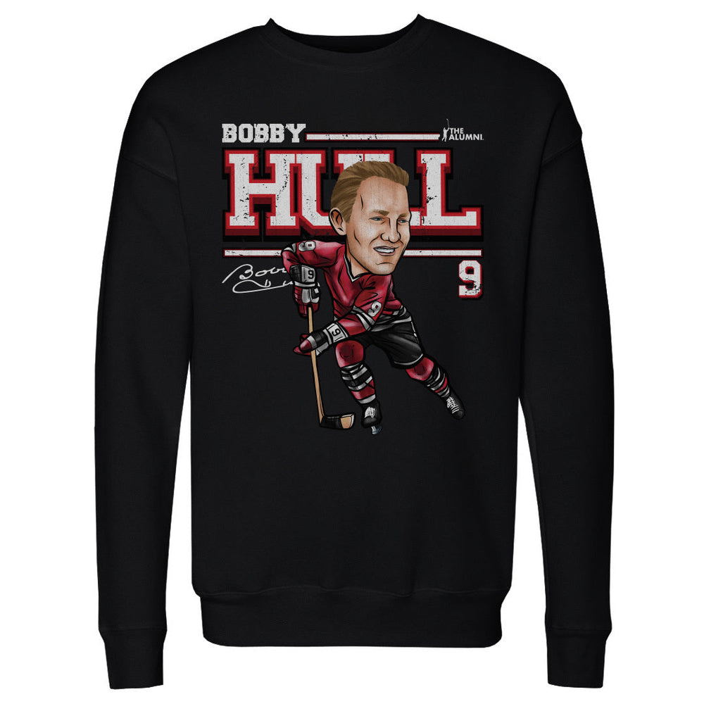 Bobby Hull Chicago Cartoon WHT (ONLINE ORDER ONLY)