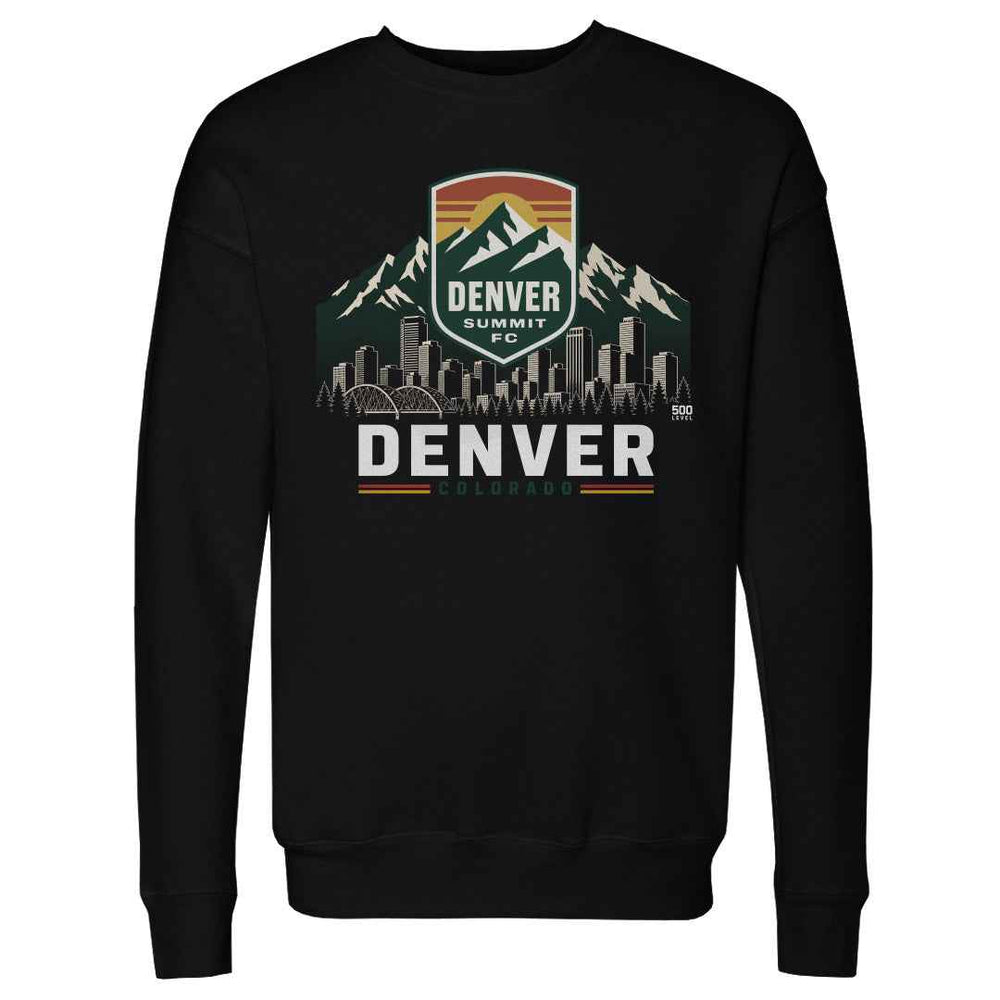 Denver Summit FC Skyline Logo WHT