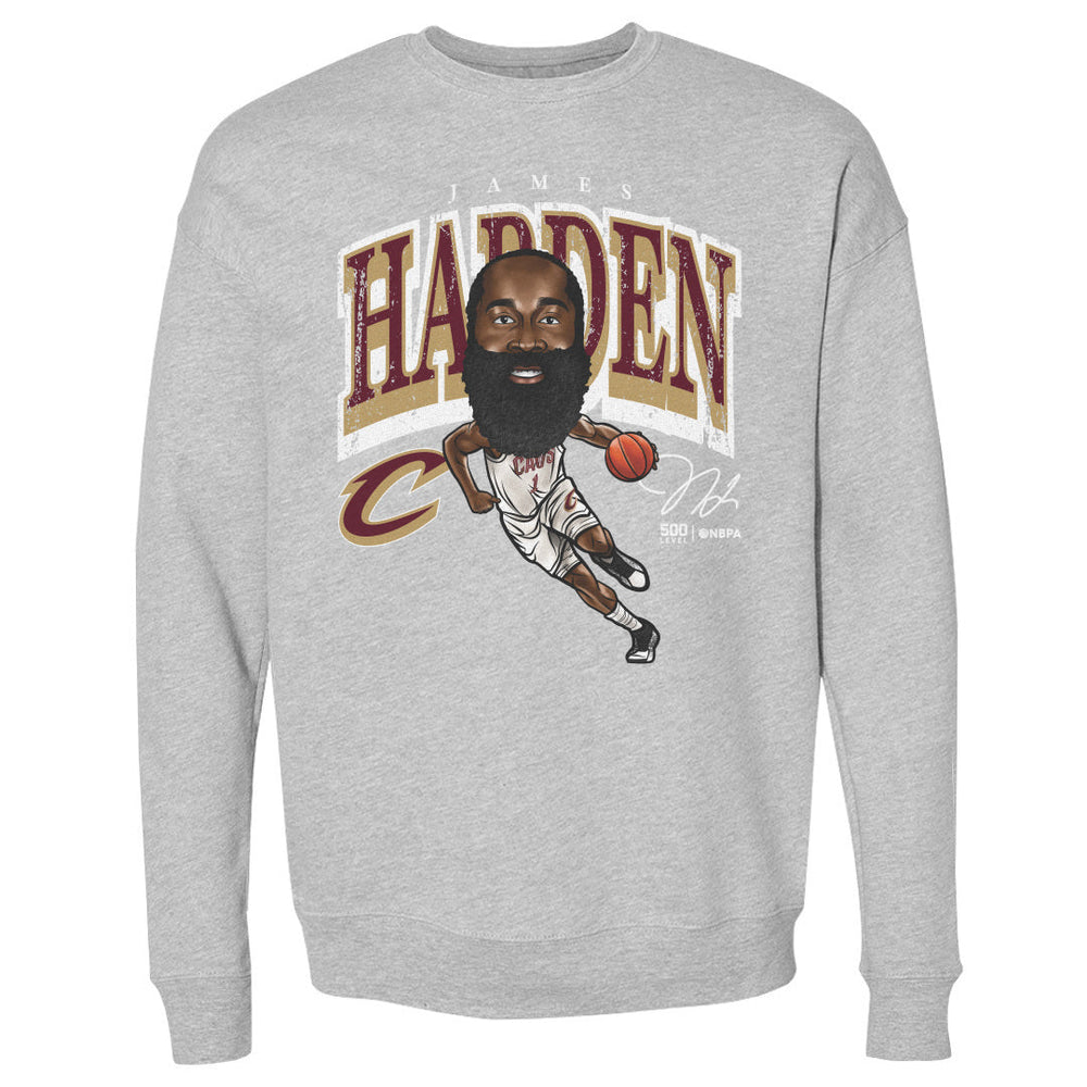 James Harden Cleveland Cavaliers Cartoon WHT (ONLINE ORDER ONLY)