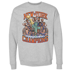 New York Knicks NBA Finals 2026 Champions Caricature WHT (ONLINE ORDER ONLY)