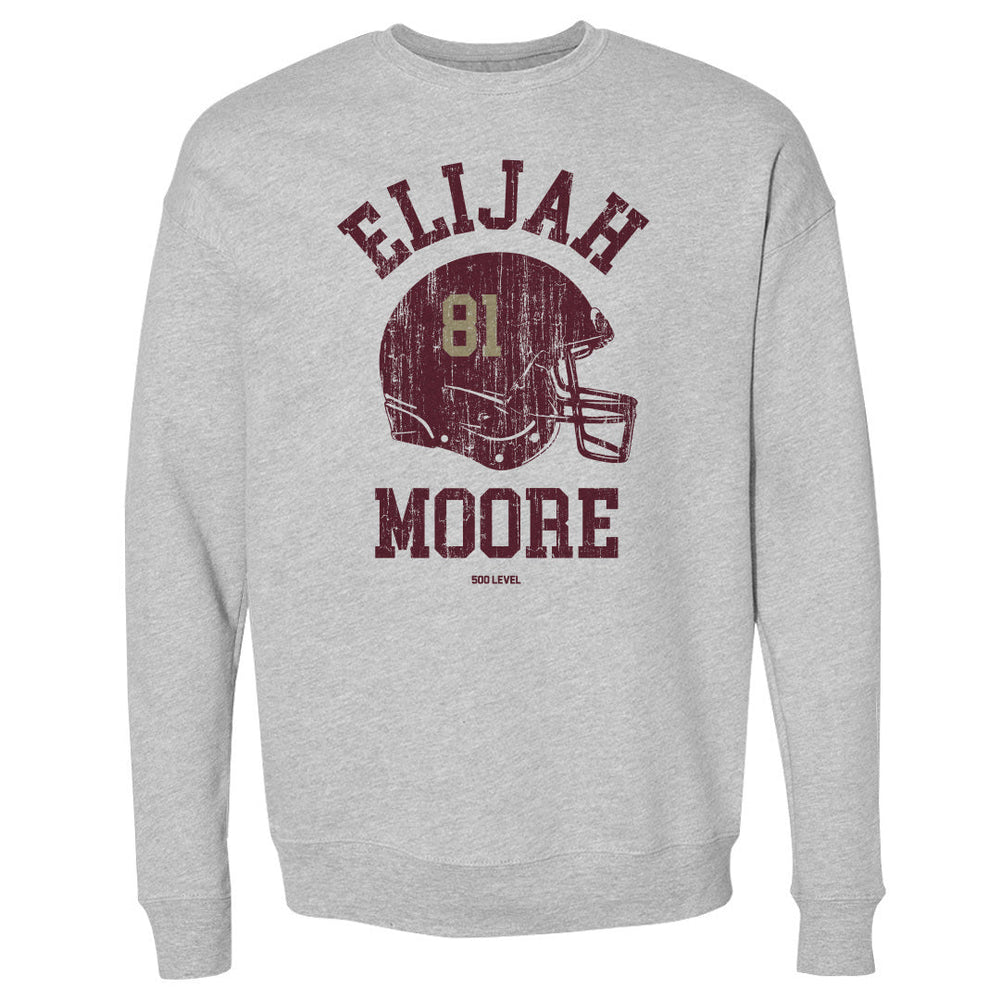 Elijah Moore College Helmet Font