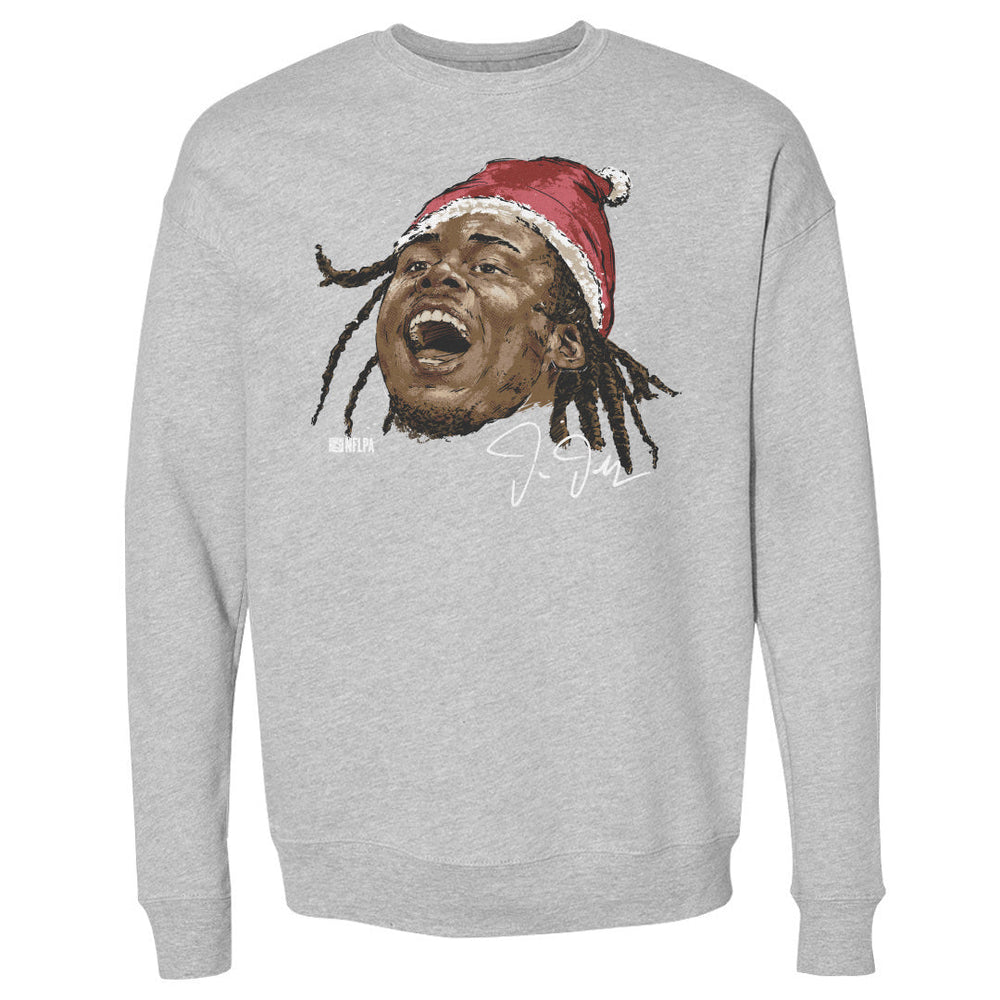 Justin Jefferson Minnesota Portrait Santa Hat WHT (ONLINE ORDER ONLY)