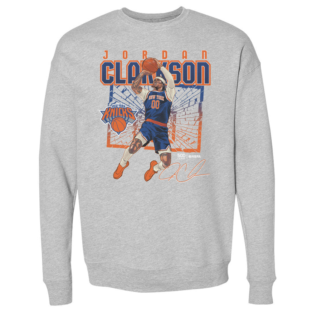 Jordan Clarkson New York Knicks Shattered WHT (ONLINE ORDER ONLY)