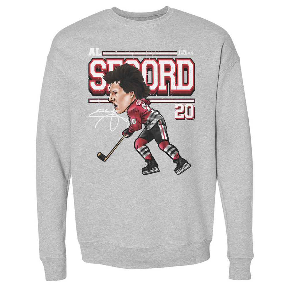 Al Secord Chicago Cartoon WHT (ONLINE ORDER ONLY)