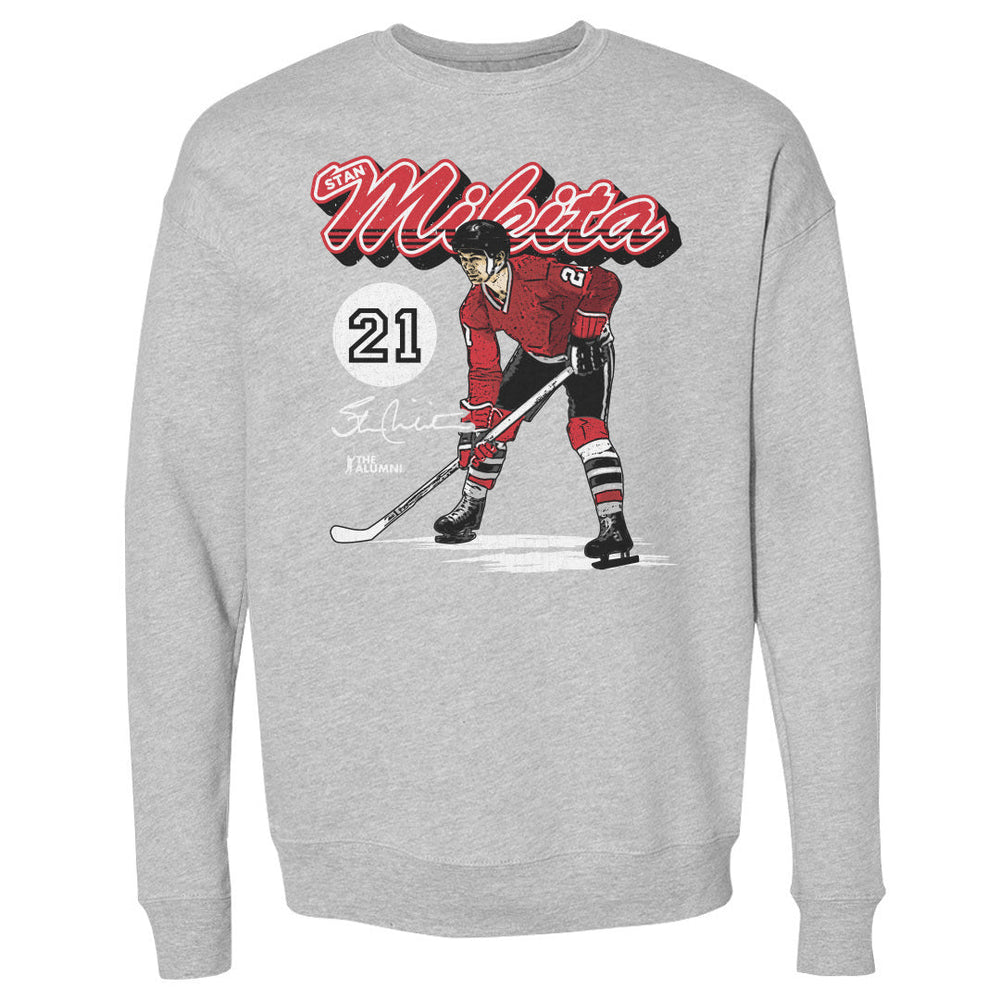 Stan Mikita Chicago Retro Script WHT (ONLINE ORDER ONLY)