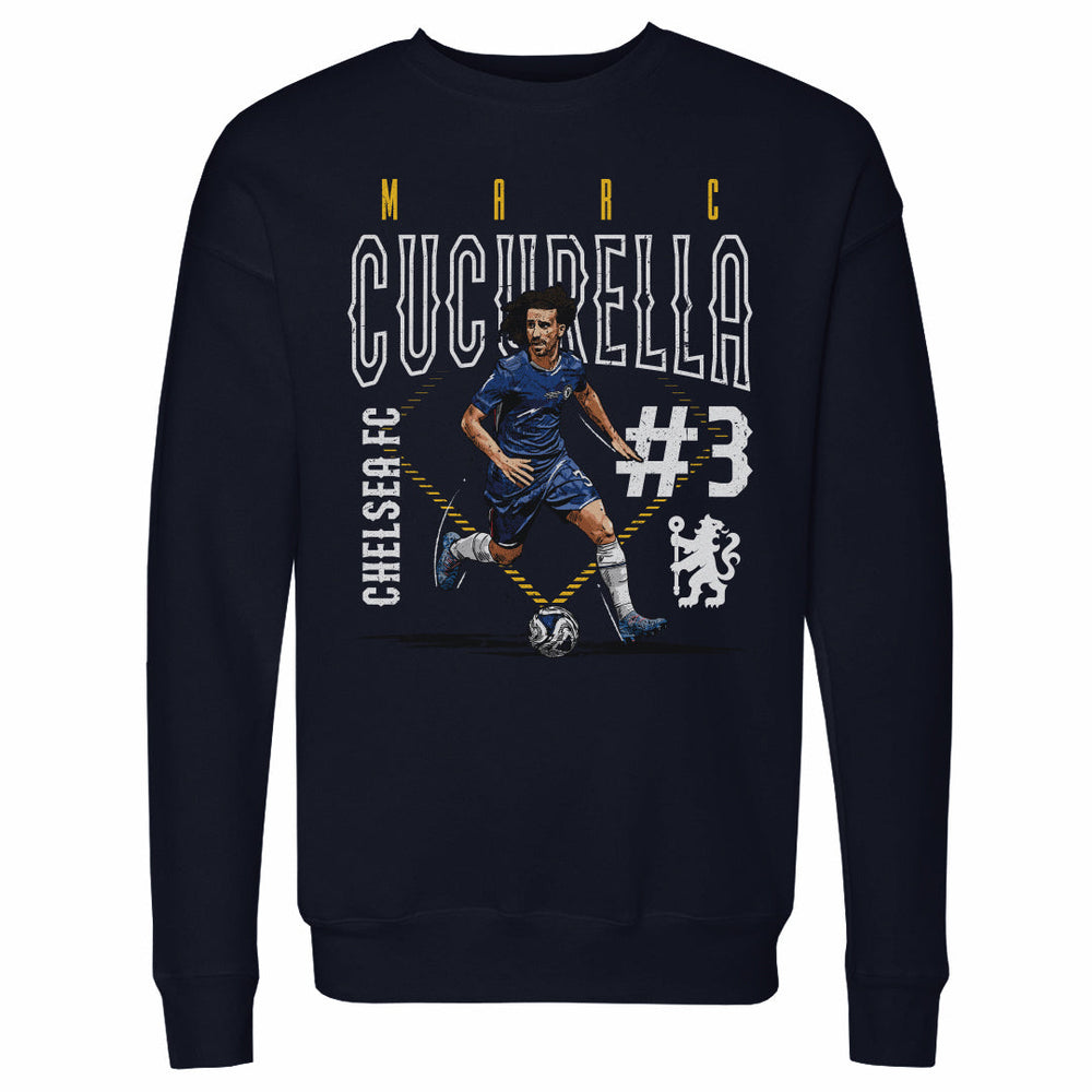 Marc Cucurella Chelsea FC Outline Number WHT (ONLINE ORDER ONLY)
