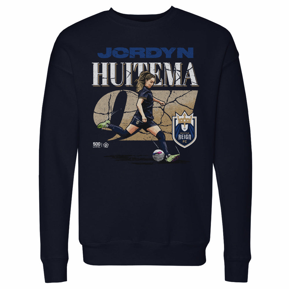 Jordyn Huitema Seattle Reign FC Cracked Number WHT (ONLINE ONLY)