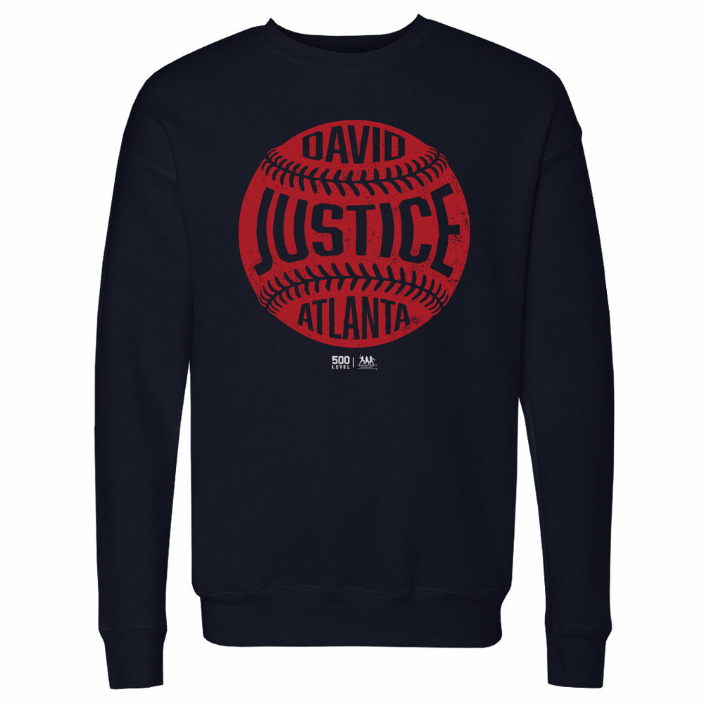 David Justice Atlanta Vintage Baseball WHT (ONLINE ORDER ONLY)